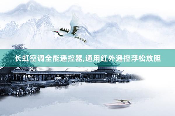 长虹空调全能遥控器，通用红外遥控浮松放胆